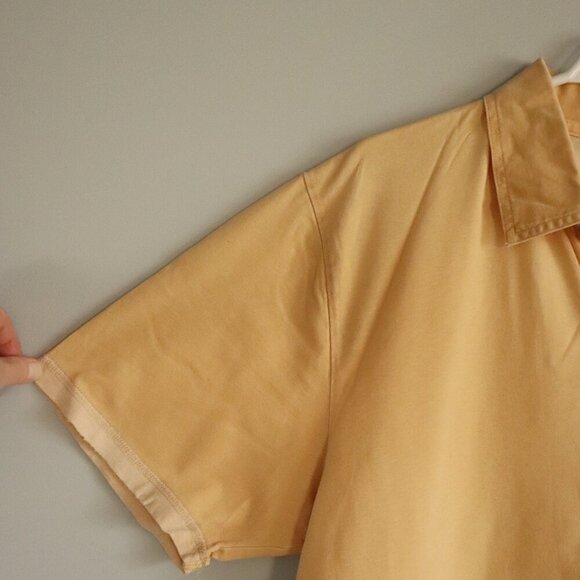 Ralph Lauren Polo Men's Large Collared Pullover Yellow Short Sleeve T-Shirt Top - Picture 4 of 10